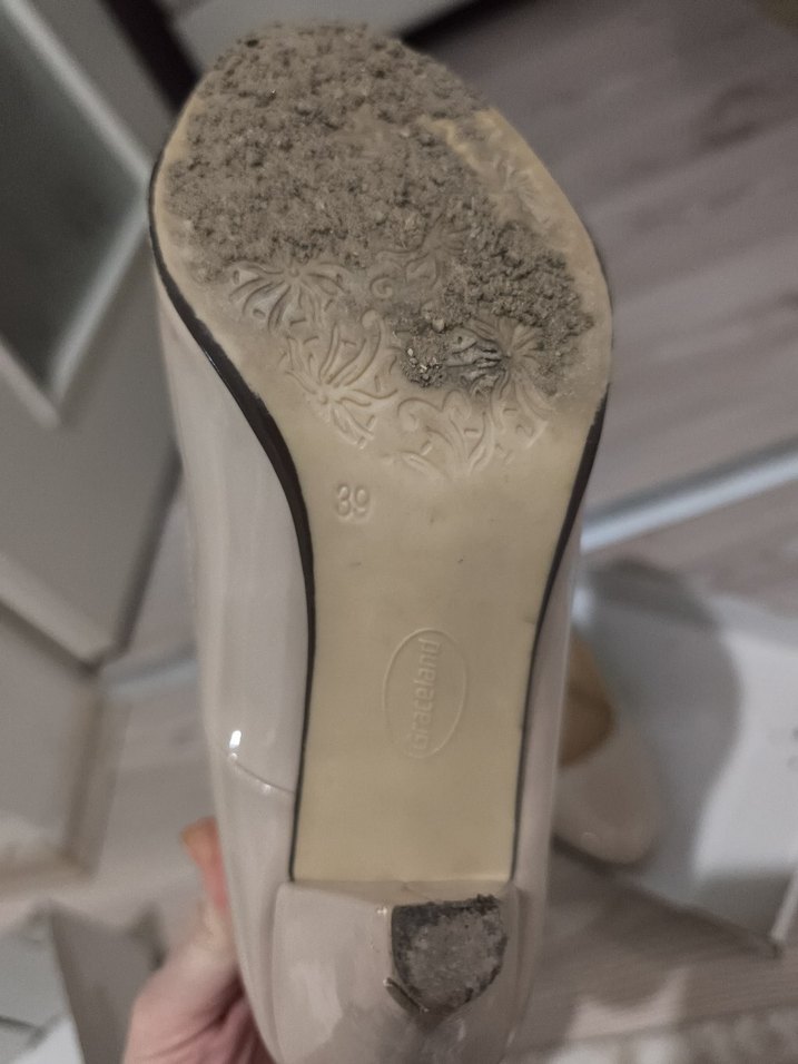 Bej Stiletto Topuklu Kadın Ayakkabı - Görsel 5