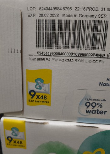 Prima Pampers Aqua Islak Mendil - Görsel 2