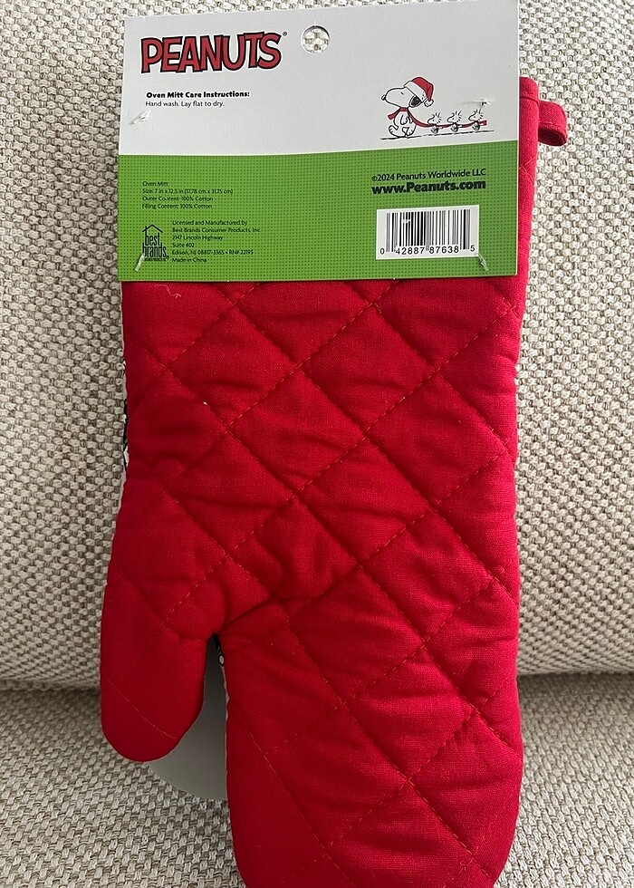 Snoopy Peanuts 3 lü eldiven spatula seti - Görsel 4