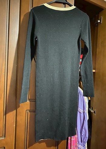 Gri Midi Triko Kadın Elbise - Görsel 4