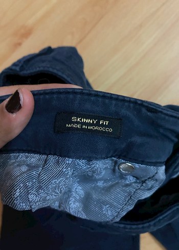 Kadın Lacivert Denim Normal Kesim Pantolon - Görsel 3