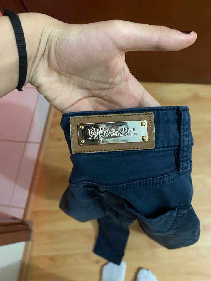 Kadın Lacivert Denim Normal Kesim Pantolon - Görsel 4