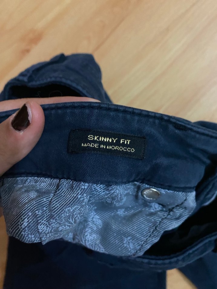 Kadın Lacivert Denim Normal Kesim Pantolon - Görsel 3