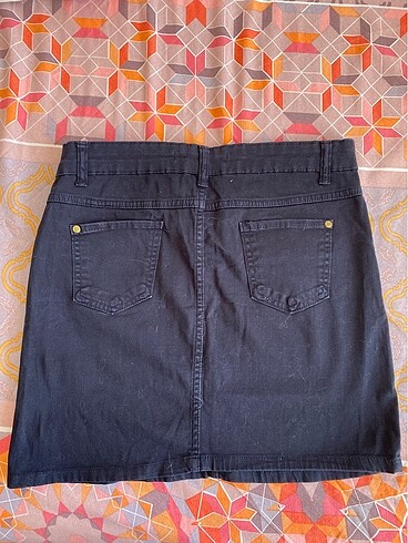 m Beden y2k vintage lacivert kot etek