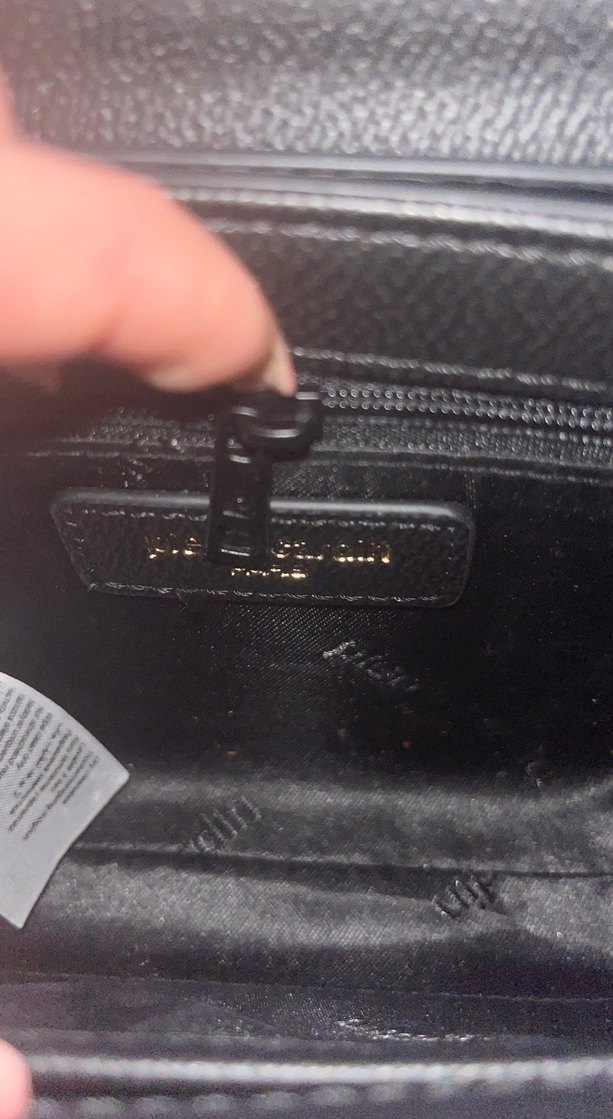 Pierre Cardin Siyah Deri Zincir Detaylı Çanta - Görsel 3