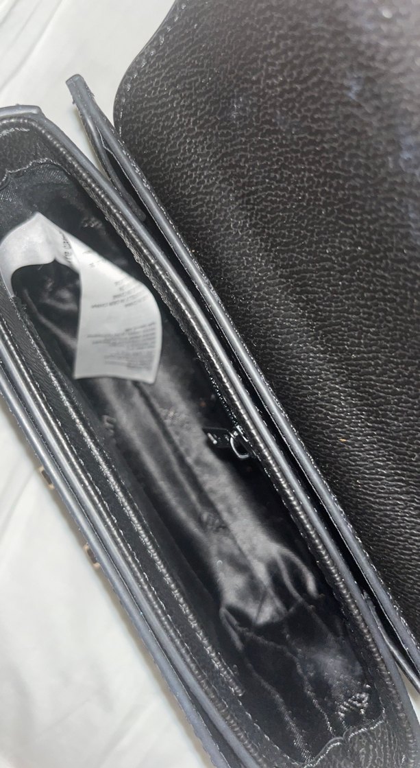 Pierre Cardin Siyah Deri Zincir Detaylı Çanta - Görsel 2