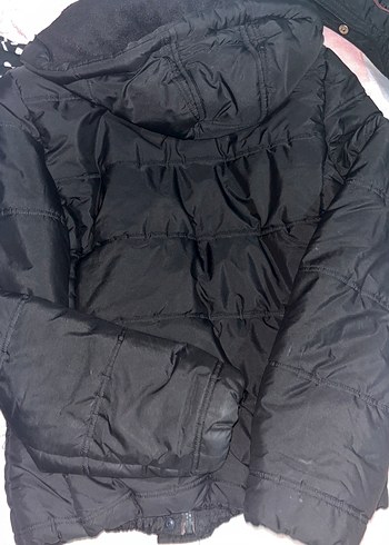 Siyah Fermuarlı Kadın Kışlık Mont - Görsel 4