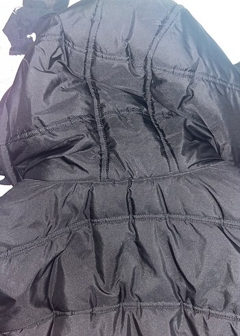 Siyah Fermuarlı Kadın Kışlık Mont - Görsel 5