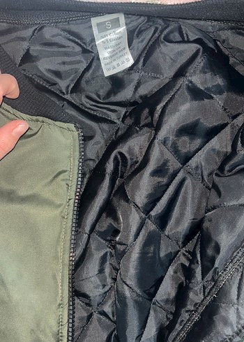 Kadın Haki Fermuarlı Street Wear Ceket - Görsel 2