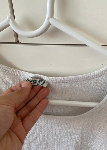 Trendyol & Milla Kadın Beyaz Keten Kolsuz Basic Atlet