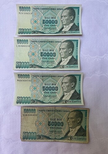 Eski Türk Parası Banknot Koleksiyon