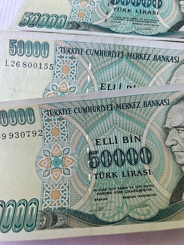 Beden Eski Türk Parası Banknot Koleksiyon