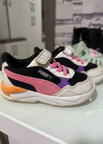 Puma Kız Çocuk Renkli Sneaker - Görsel 3