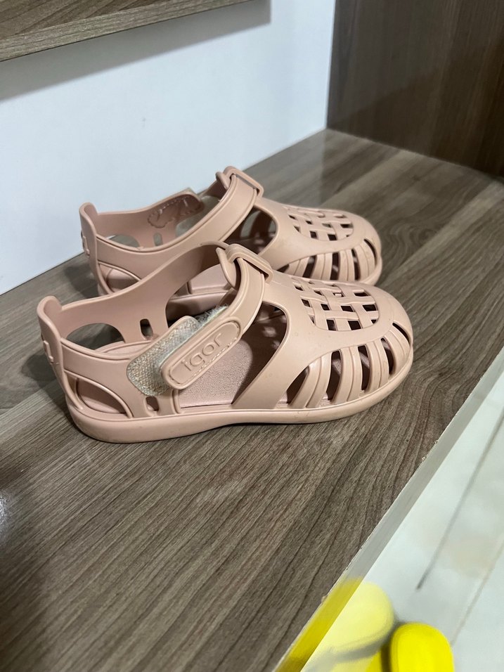 İgor Bej Kız Çocuk Tokalı Sandalet - Görsel 2