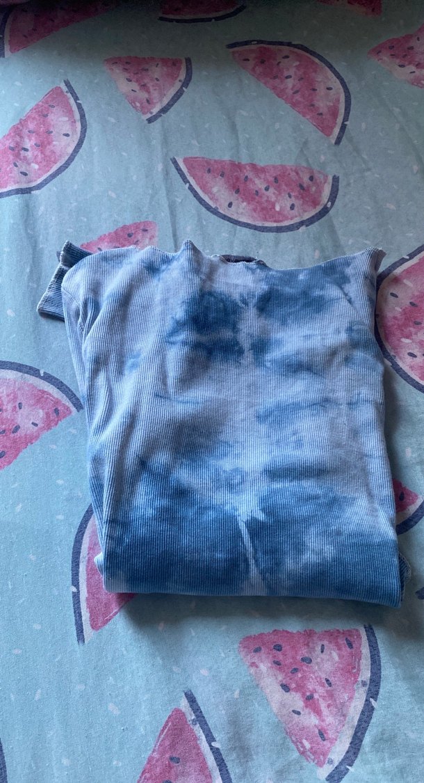 Kızlar için Uzun Kollu Batik Denim Tişört(((( M BEDEN))) - Görsel 4