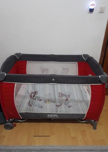 Sunny Baby Kırmızı Renkli Oyun Parkı Beşik