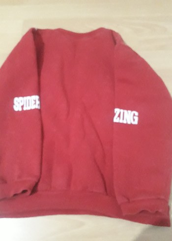 Erkek Çocuk Spiderman Baskılı Kırmızı Sweatshirt - Görsel 5