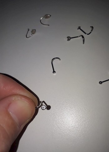 Gri Minimalist  Piercing hızma Seti - Görsel 2