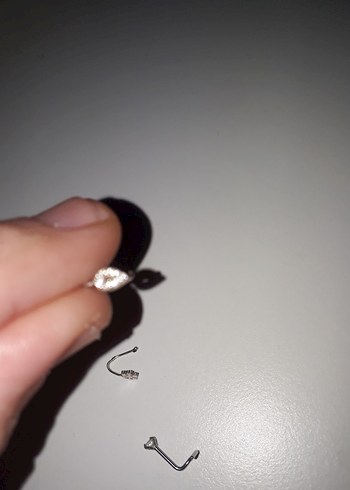 Gri Minimalist  Piercing hızma Seti - Görsel 7