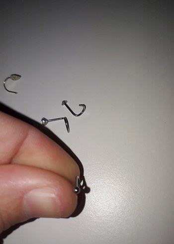 Gri Minimalist  Piercing hızma Seti - Görsel 4