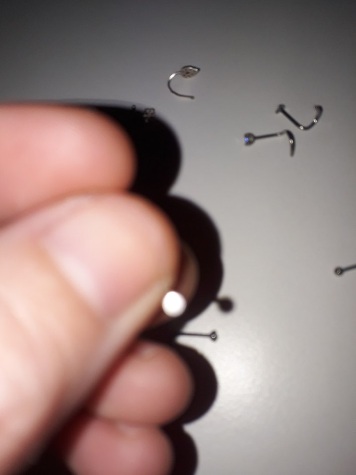 Gri Minimalist  Piercing hızma Seti - Görsel 3