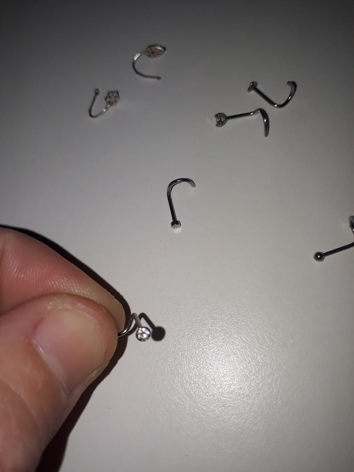 Gri Minimalist  Piercing hızma Seti - Görsel 2