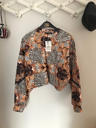 Bershka Bershka desenli tarz üst