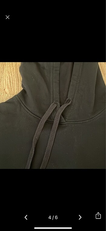 m Beden siyah Renk H&M oversize siyah sweatshirt