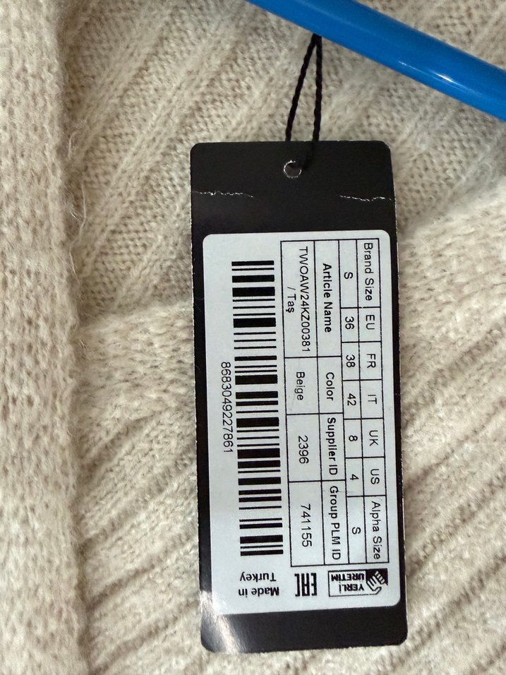 Kısa Örgü Kadın Kazak - Görsel 2