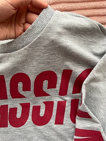m Beden gri Renk gri crop kısa sweatshirt