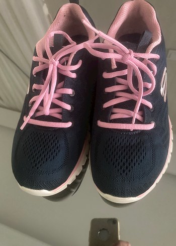 Skechers Pembe Siyah Spor Ayakkabı - Görsel 2