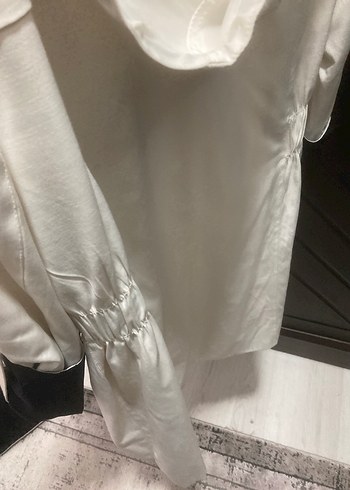 Düğmeli Midi Beyaz Kadın Trençkot - Görsel 5