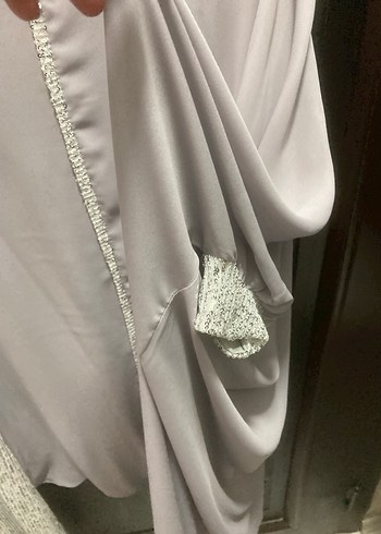 Gri Pilili Kadın Kumaş Pantolon - Görsel 3