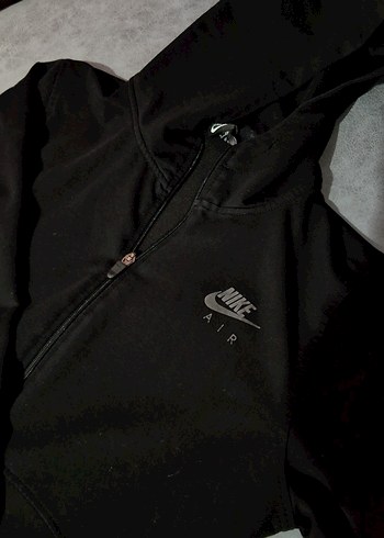 Nike Siyah Fermuarlı kapüşonlu - Görsel 2