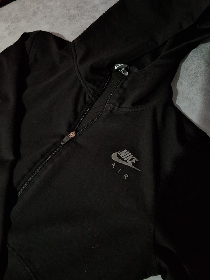 Nike Siyah Fermuarlı kapüşonlu - Görsel 2