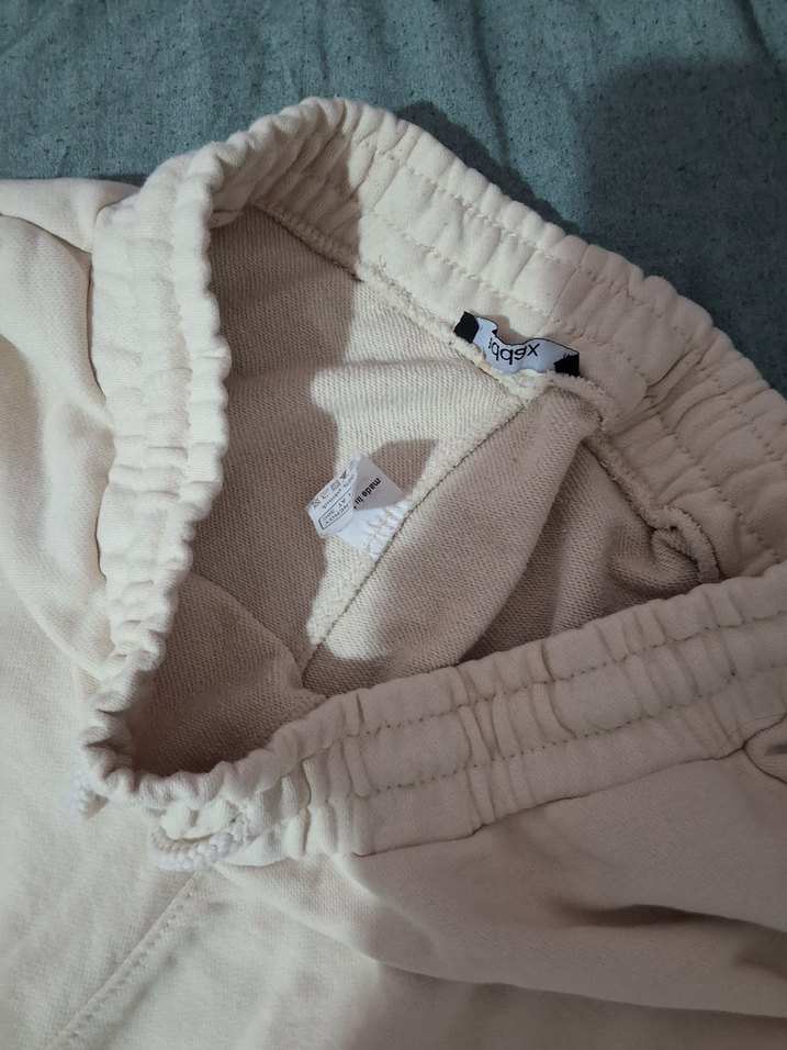 Beyaz Kadın Rahat Kesim Eşofman Altı - Görsel 4