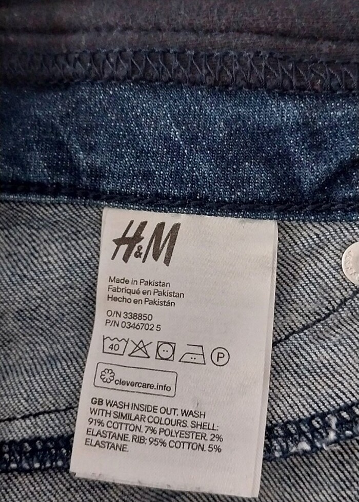 H&M Jean Hamile Şort - Görsel 4