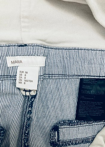 H&M Mama Gri ve Mavi Hamile Şortları - Görsel 5