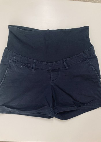 H&M Mama Gri ve Mavi Hamile Şortları - Görsel 4