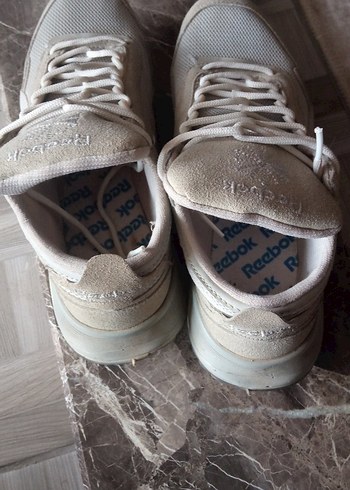 38 Beden Bej ve Gri Kadın Sneakers Spor Ayakkabı
