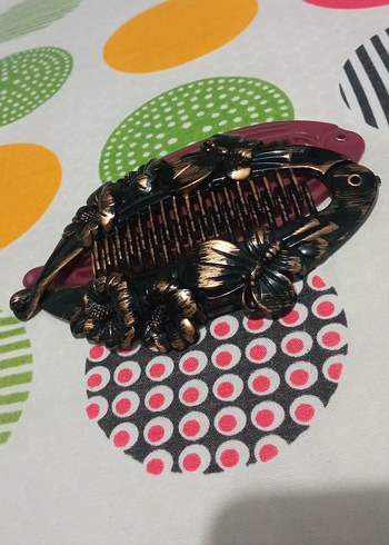 Renkli Retro Kadın Saç Aksesuarı - Görsel 3