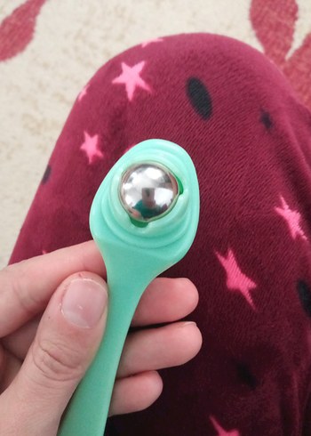 Turkuaz Renkli gözaltı masaj Aleti - Görsel 3