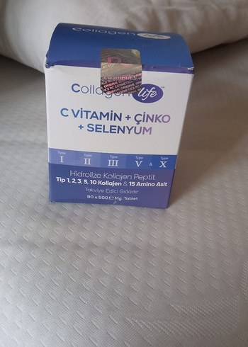 C Vitamini, Çinko ve Selenyum İçeren Kollajen Takviyesi