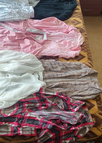 Pembe transparan Düğmeli Kısa Kollu Gömlek