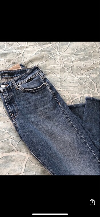Mavi lazer kesim jean