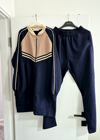 Kadın Lacivert Oversize Eşofman Takımı