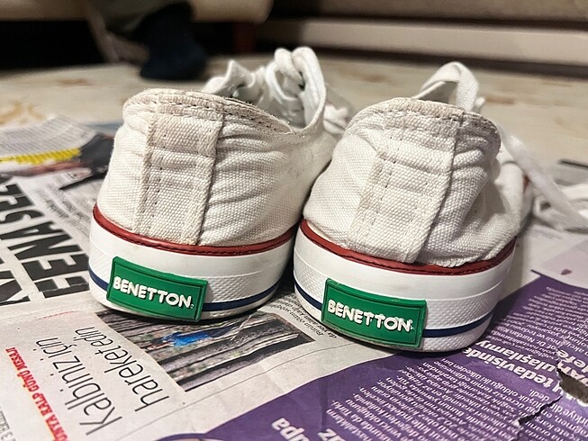 40 Beden beyaz Renk benetton sneaker