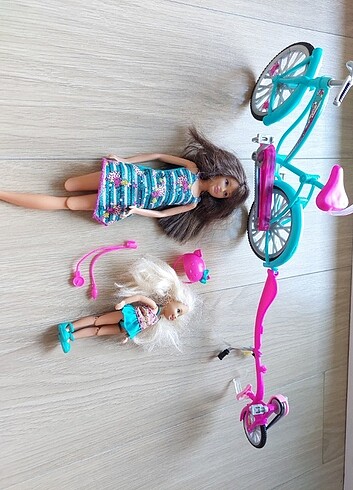 Barbie Bisikletli anne kız
