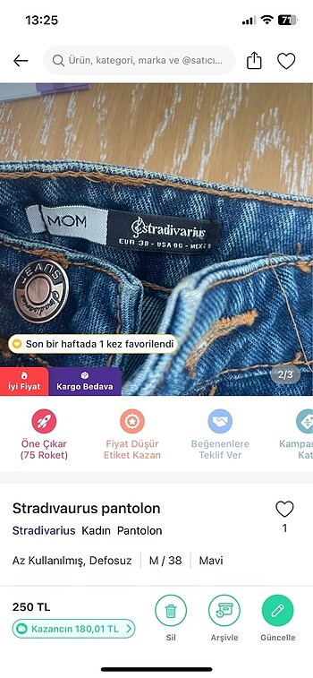 38 Beden Stradıvarua jeans