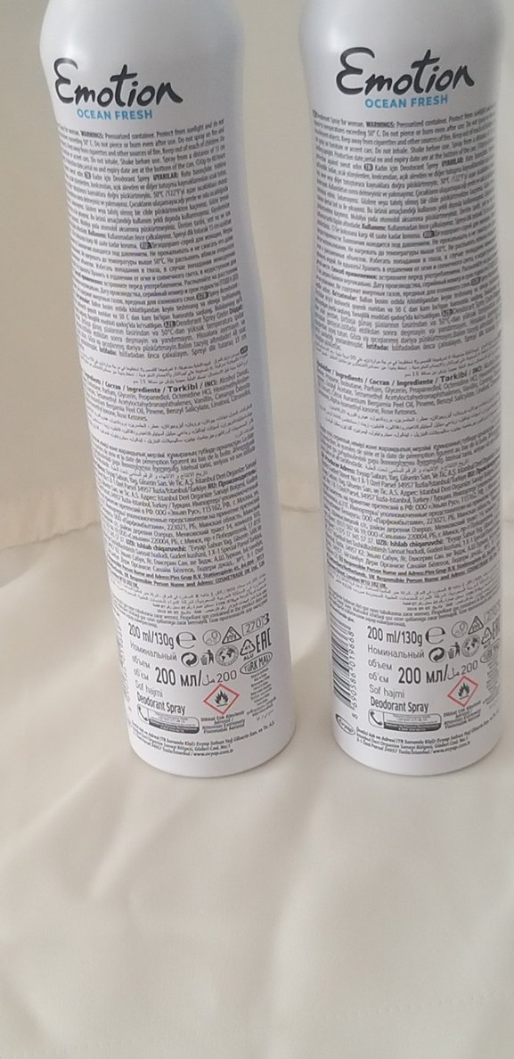 Emotion Ocean Fresh Kadın Deodorant 200ml 2'li - Görsel 5